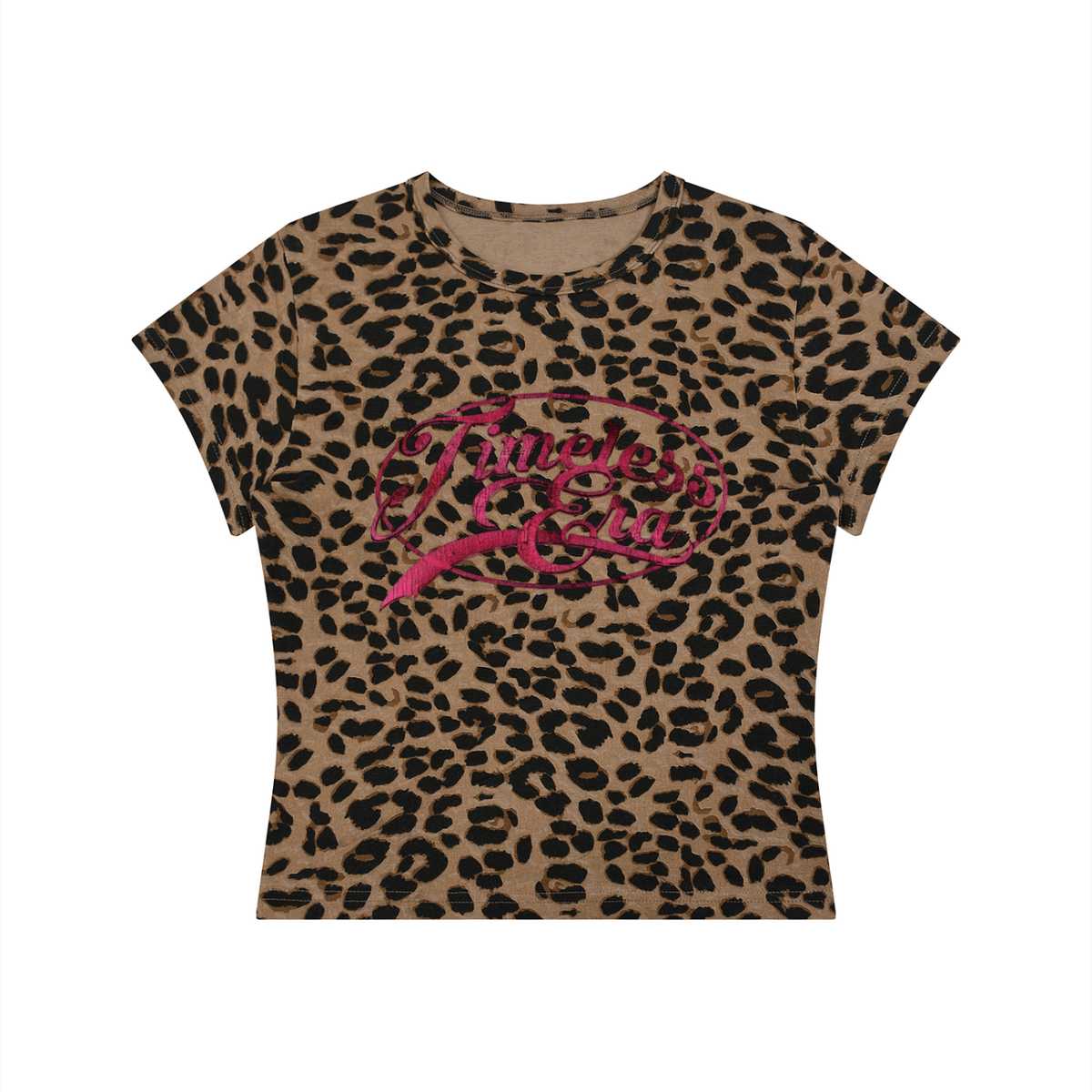 Timeless Era Leopard Print Crop Tee