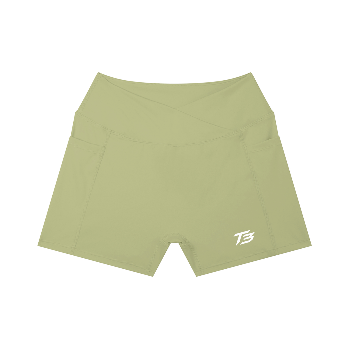 T3 High Rise Pocket Gym Shorts
