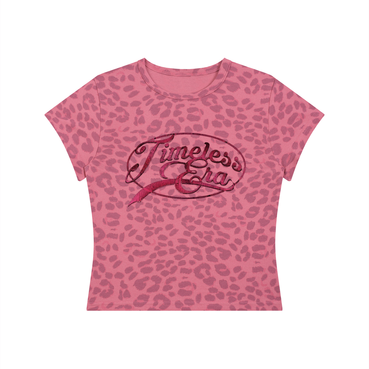 Timeless Era Leopard Print Crop Tee