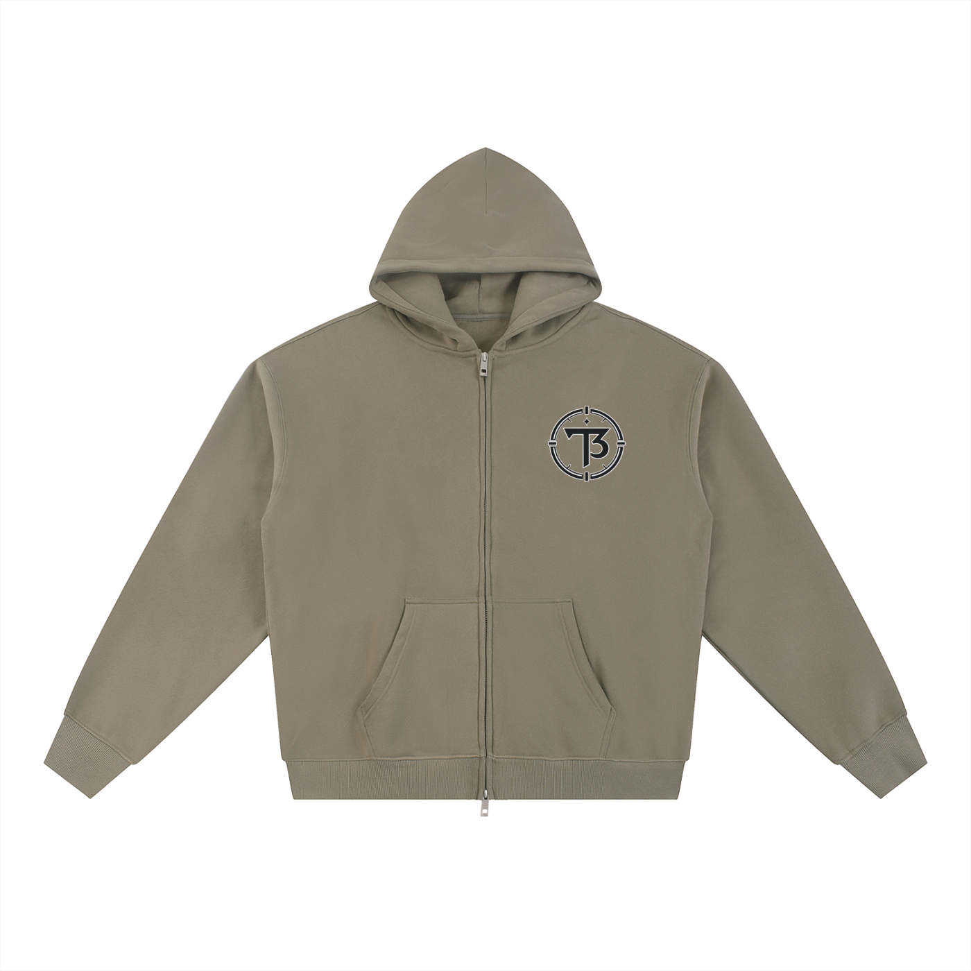 T3 Calm Zip-Through Hoodie
