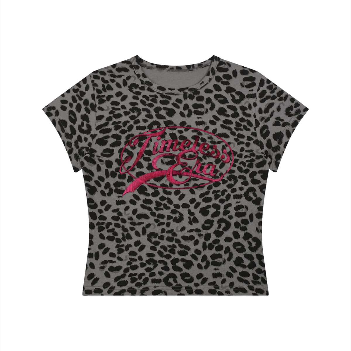 Timeless Era Leopard Print Crop Tee