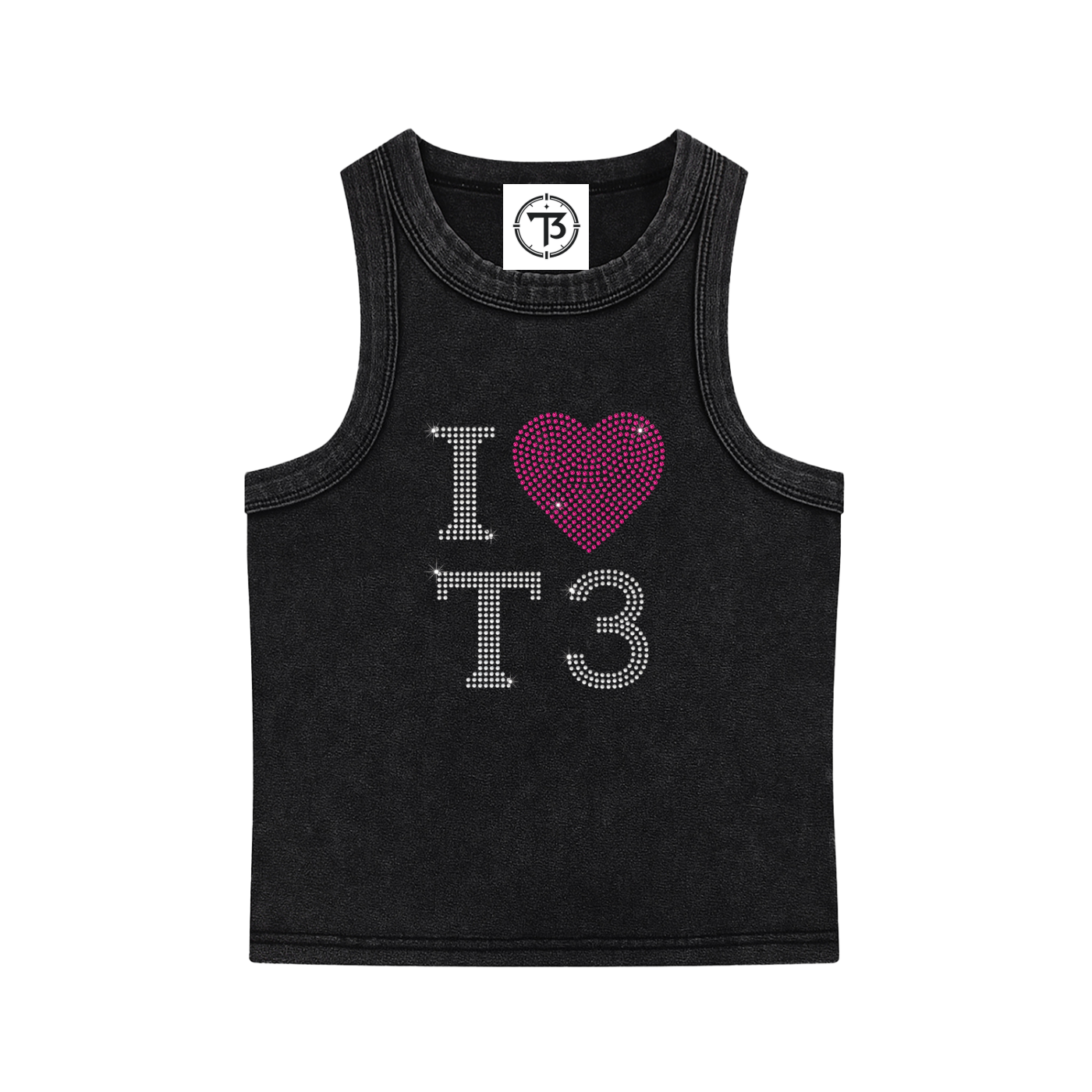 I Heart T3 Crop Tank